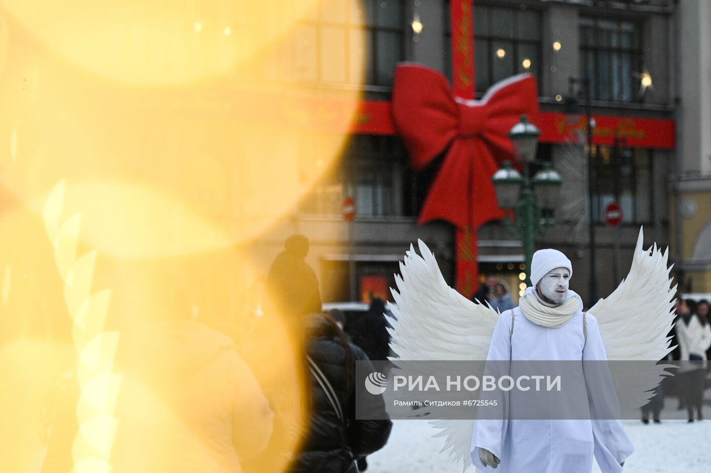 Праздничное украшение Москвы к Новому году 