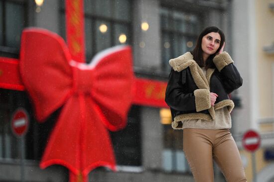 Праздничное украшение Москвы к Новому году 