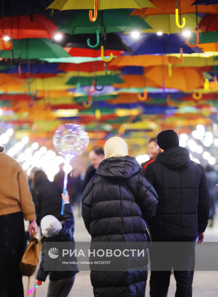 Подготовка к Новому году в Грозном