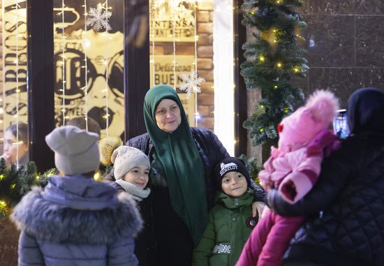 Подготовка к Новому году в Грозном