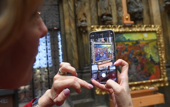 П/к, посвященная итогам изучения и консервации картины "Красные виноградники в Арле. Монмажур"