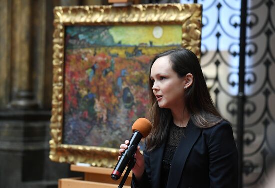 П/к, посвященная итогам изучения и консервации картины "Красные виноградники в Арле. Монмажур"