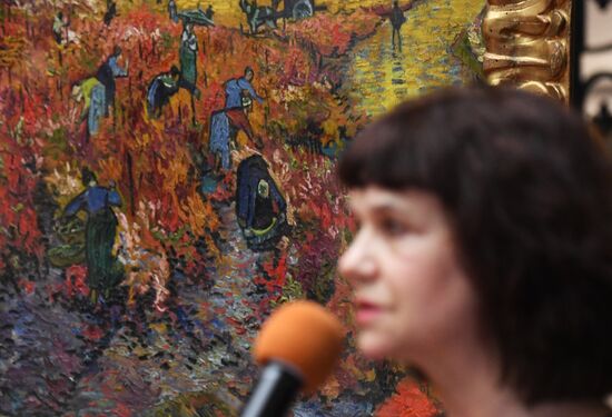 П/к, посвященная итогам изучения и консервации картины "Красные виноградники в Арле. Монмажур"