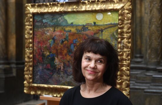 П/к, посвященная итогам изучения и консервации картины "Красные виноградники в Арле. Монмажур"