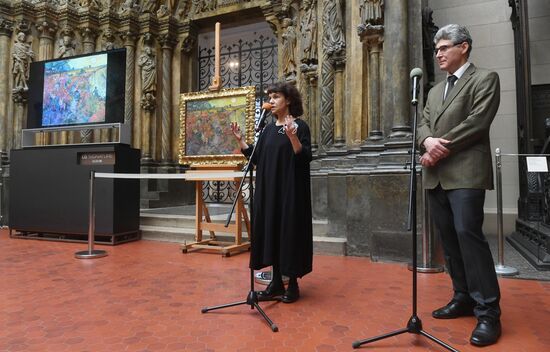 П/к, посвященная итогам изучения и консервации картины "Красные виноградники в Арле. Монмажур"