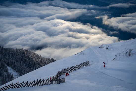 Горнолыжный курорт "Роза Хутор" в Сочи
