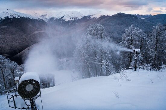 Горнолыжный курорт "Роза Хутор" в Сочи