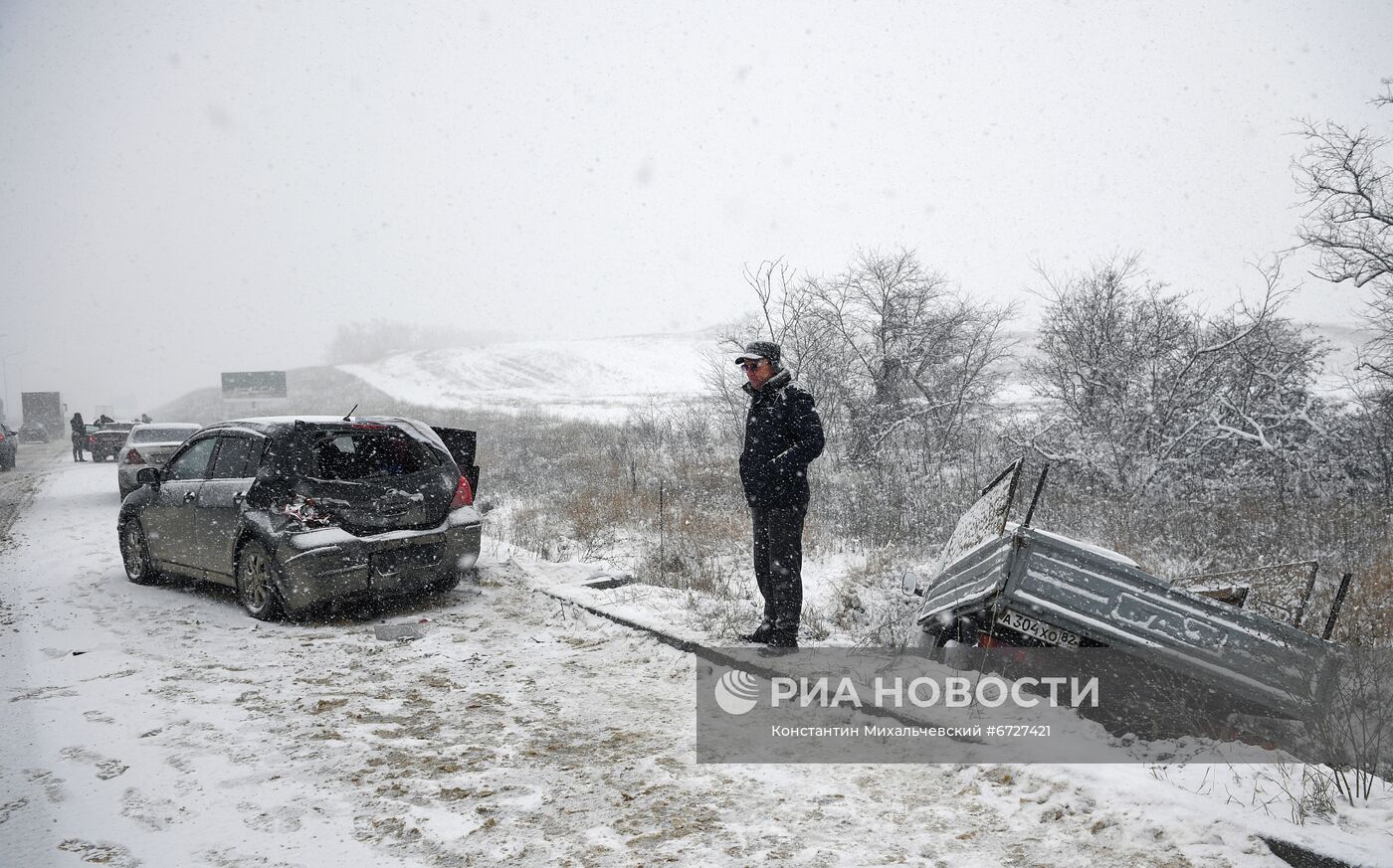 Снегопад в Крыму