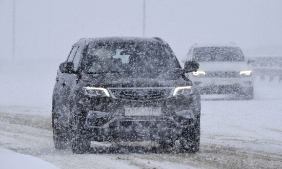 Снегопад в Крыму