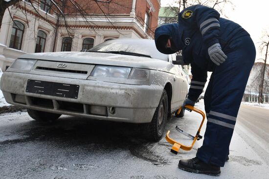 Борьба с нарушителями правил парковки в Казани