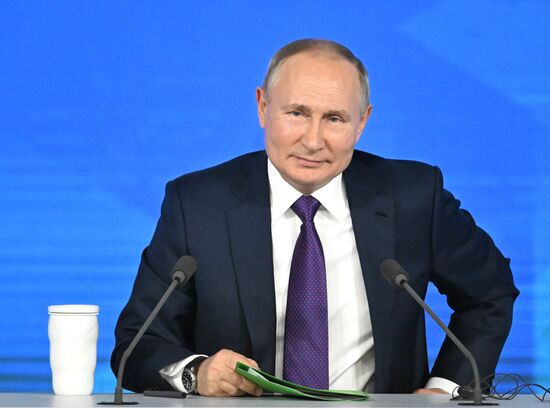 Ежегодная пресс-конференция президента России Владимира Путина