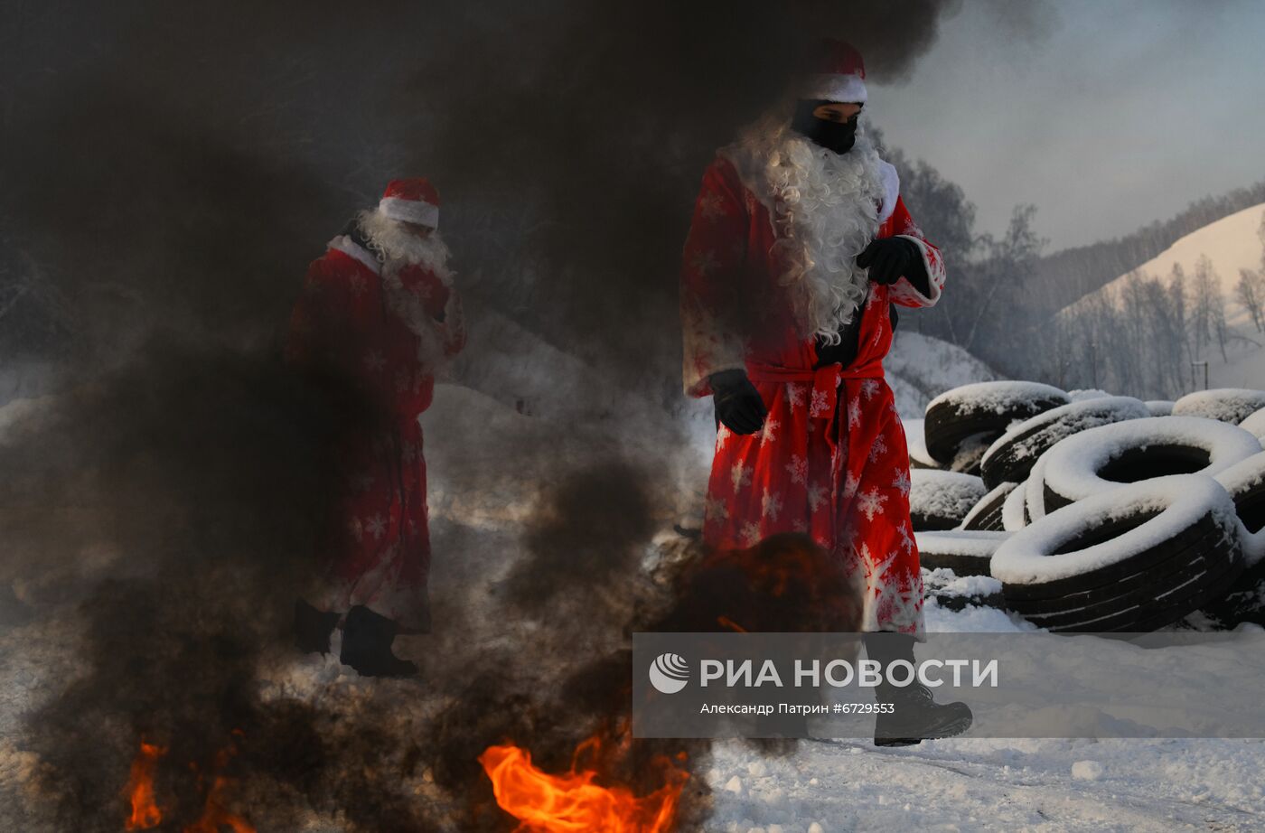 Новогодняя "Штурмовая полоса" спецназа Росгвардии в Кемерове