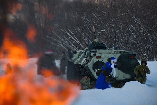 Новогодняя "Штурмовая полоса" спецназа Росгвардии в Кемерове
