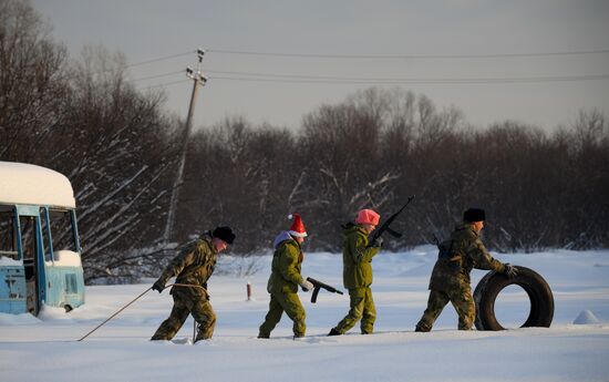 Новогодняя "Штурмовая полоса" спецназа Росгвардии в Кемерове