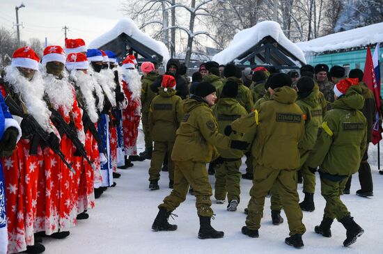 Новогодняя "Штурмовая полоса" спецназа Росгвардии в Кемерове