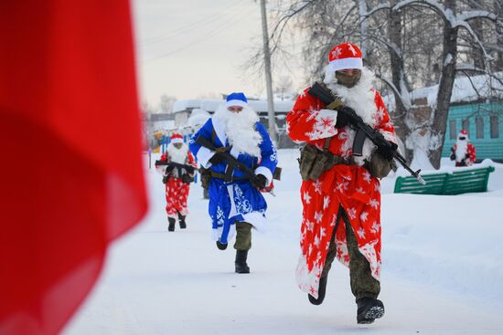 Новогодняя "Штурмовая полоса" спецназа Росгвардии в Кемерове