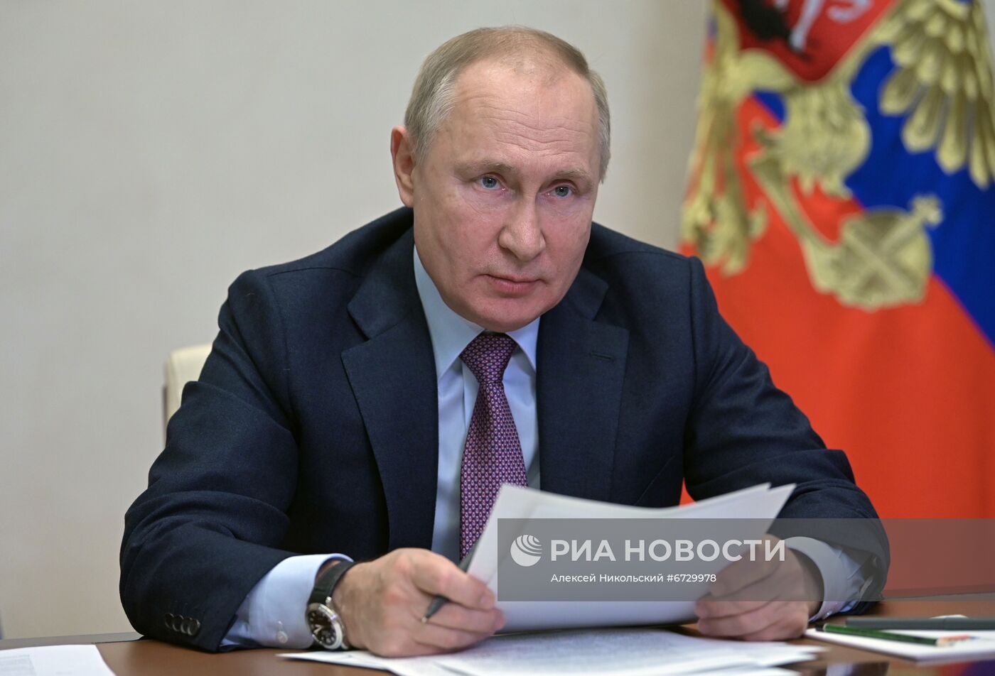 Президент РФ В. Путин провел совместное заседание Госсовета и президентского Совета по науке и образованию