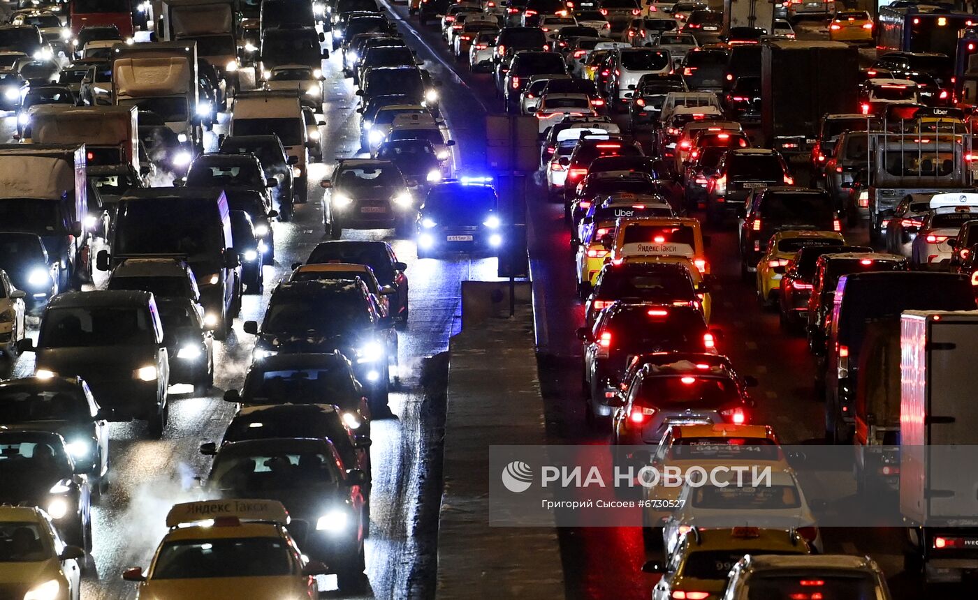 Пробки в Москве