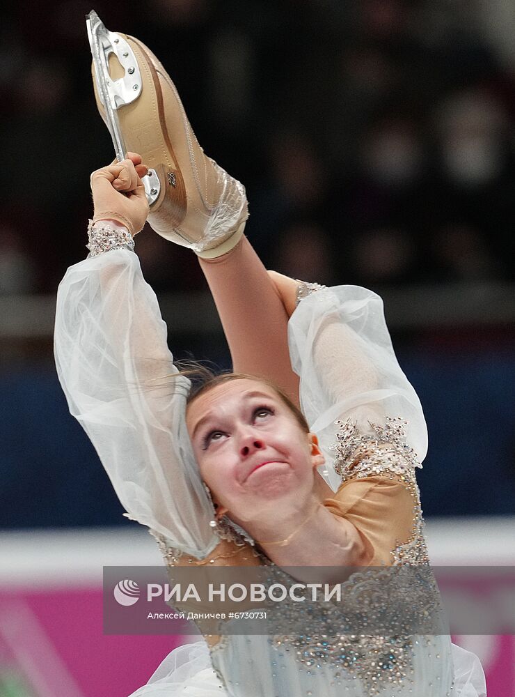 Фигурное катание. Чемпионат России. Женщины. Короткая программа