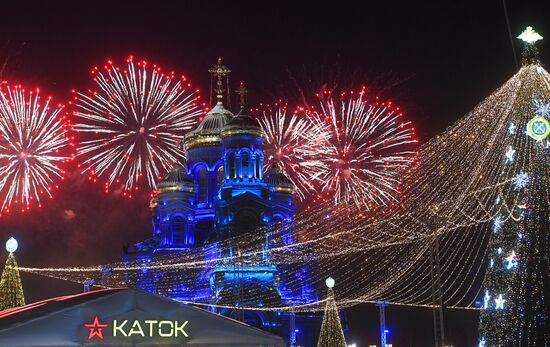 Открытие Зимнего фестиваля на территории Музейно-храмового комплекса ВС РФ