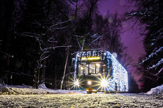 Новогодний электробус 