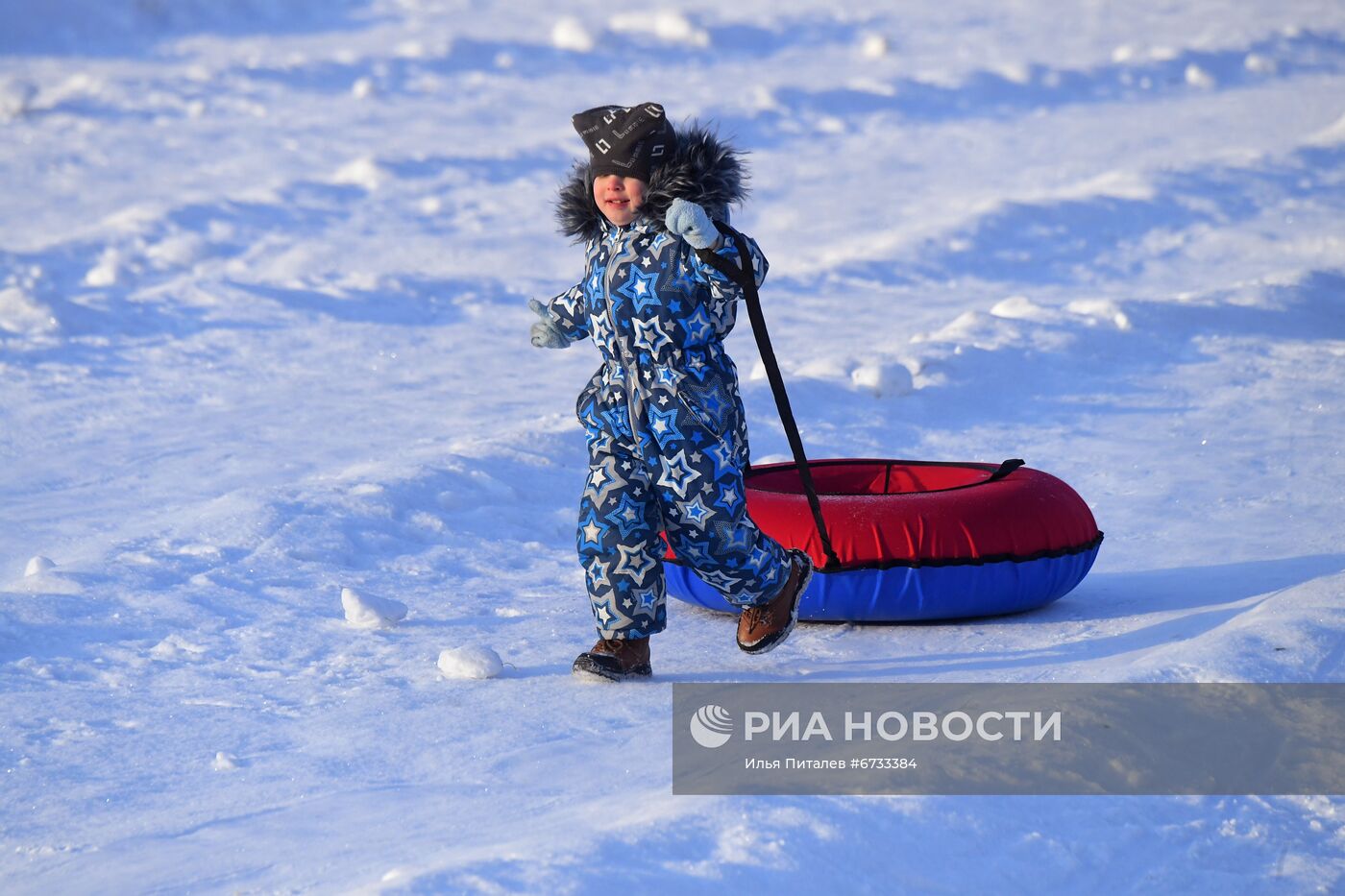 Катание на тюбингах в Москве