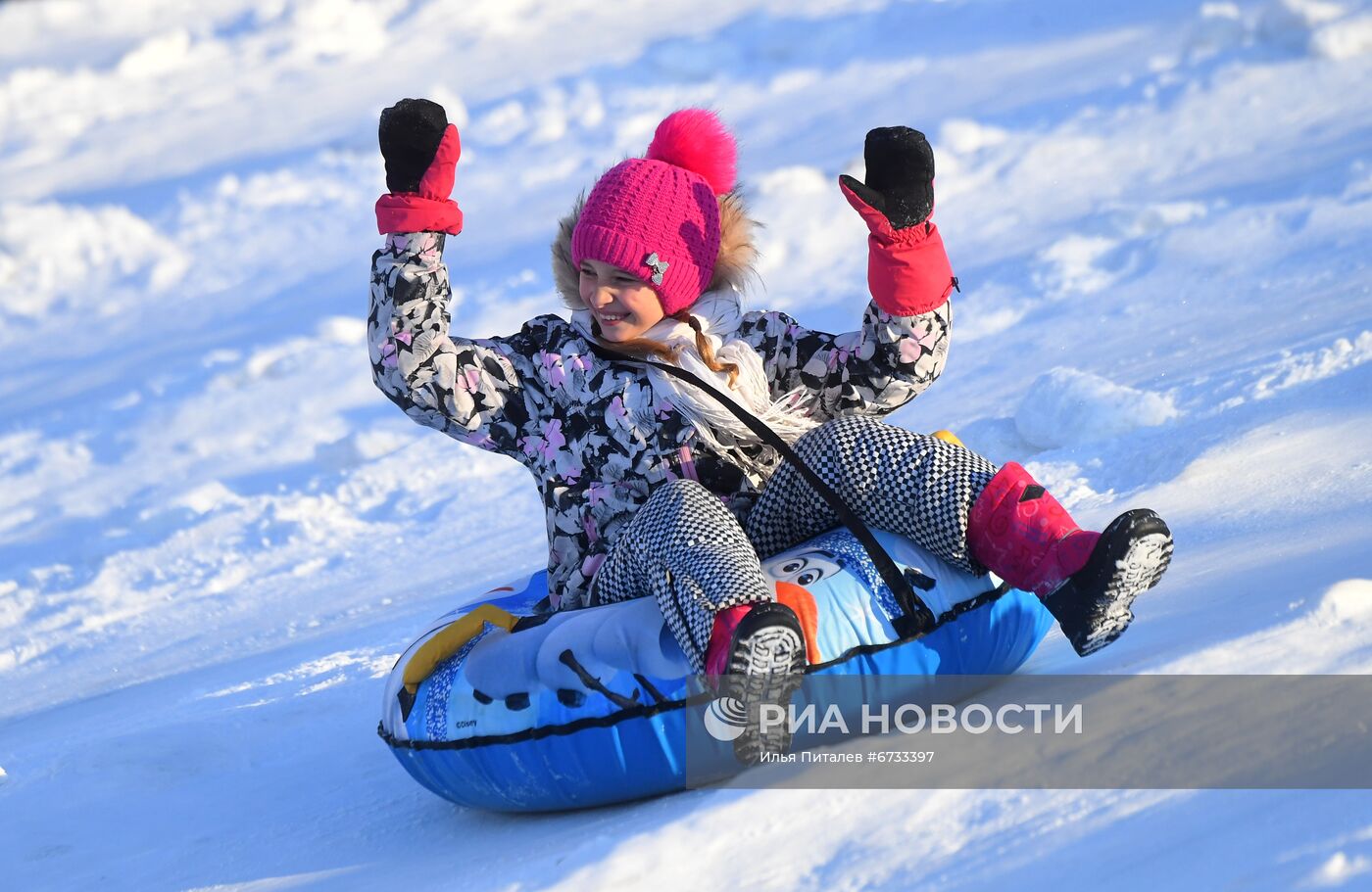 Катание на тюбингах в Москве