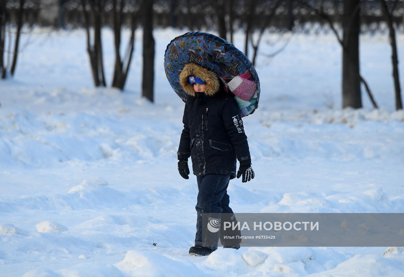 Катание на тюбингах в Москве