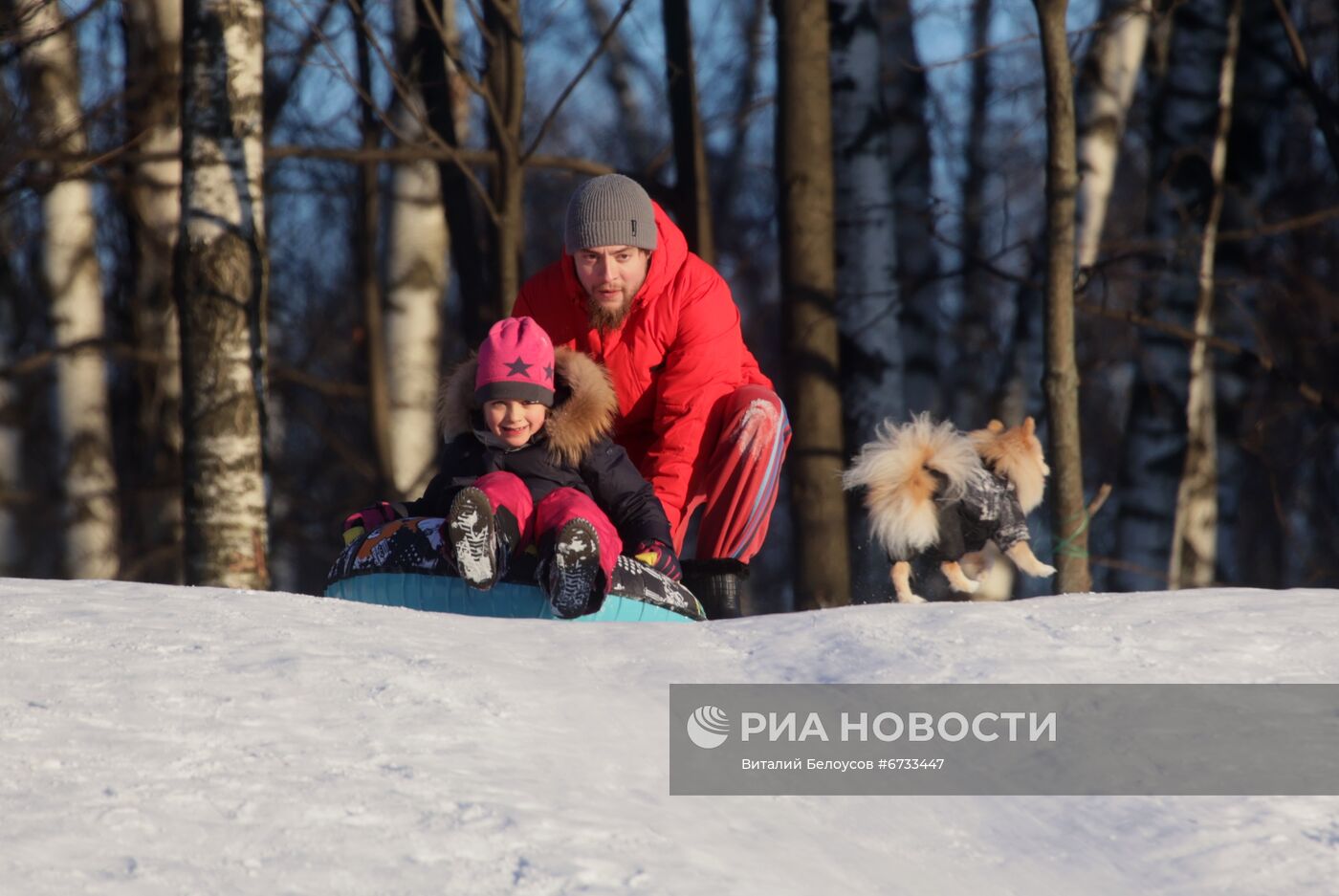 Катание на тюбингах в Москве