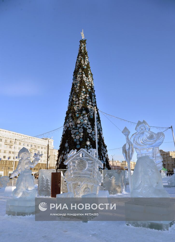 Подготовка к Новому году в Челябинске