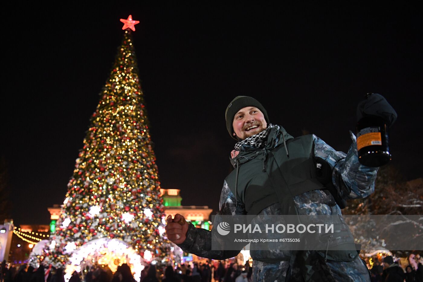 Празднование Нового года в регионах России 