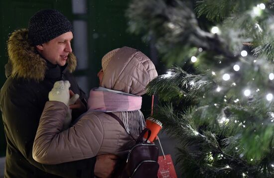 Празднование Нового года в Москве 