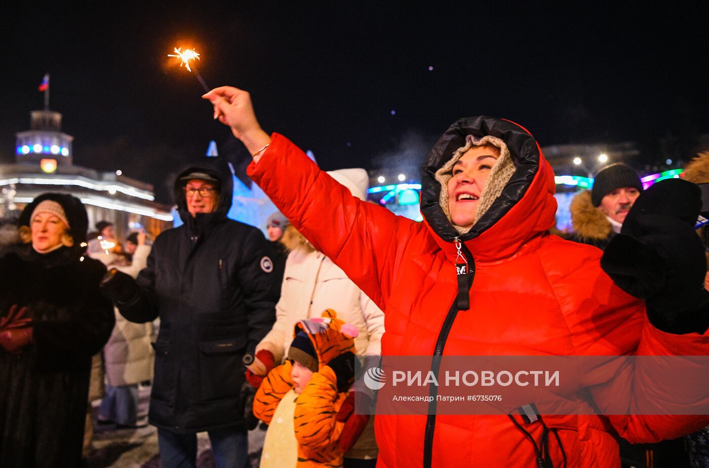 Празднование Нового года в регионах России