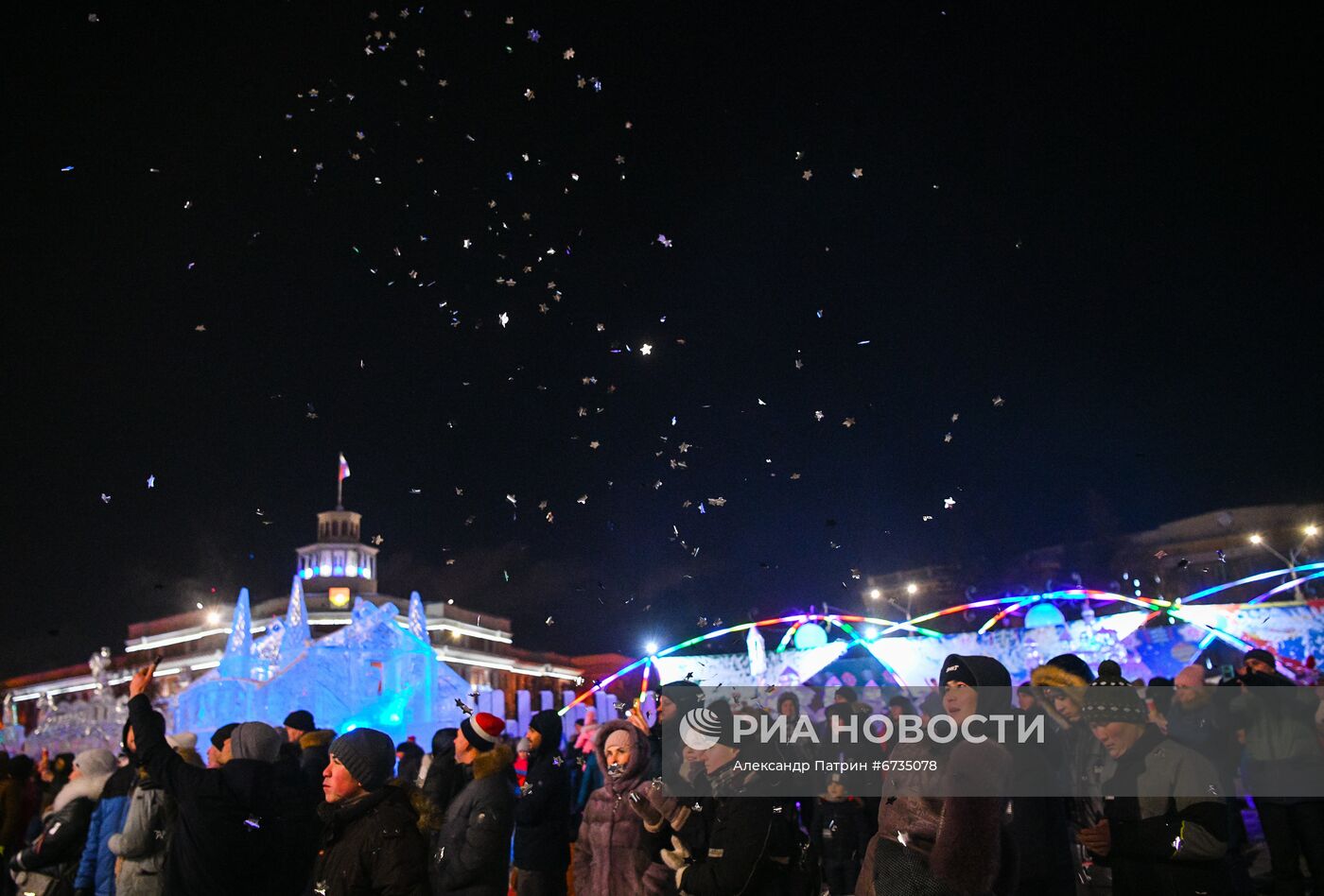 Празднование Нового года в регионах России