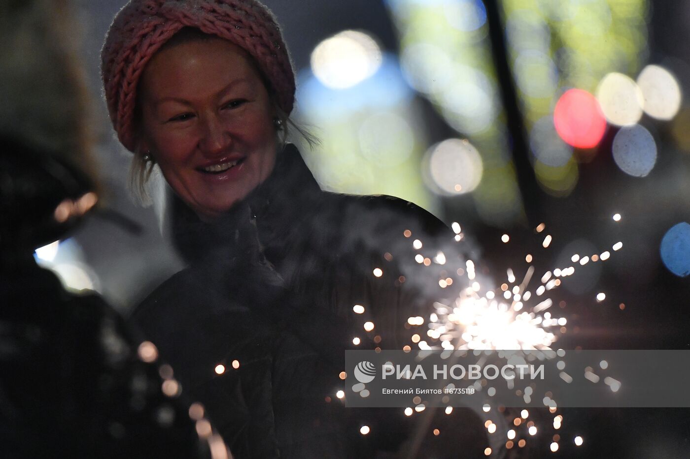 Празднование Нового года в Москве