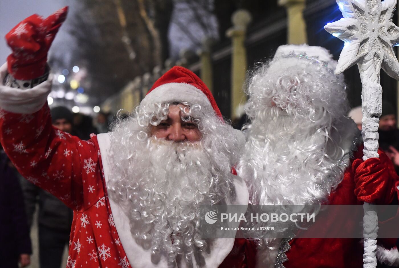 Празднование Нового года в Москве