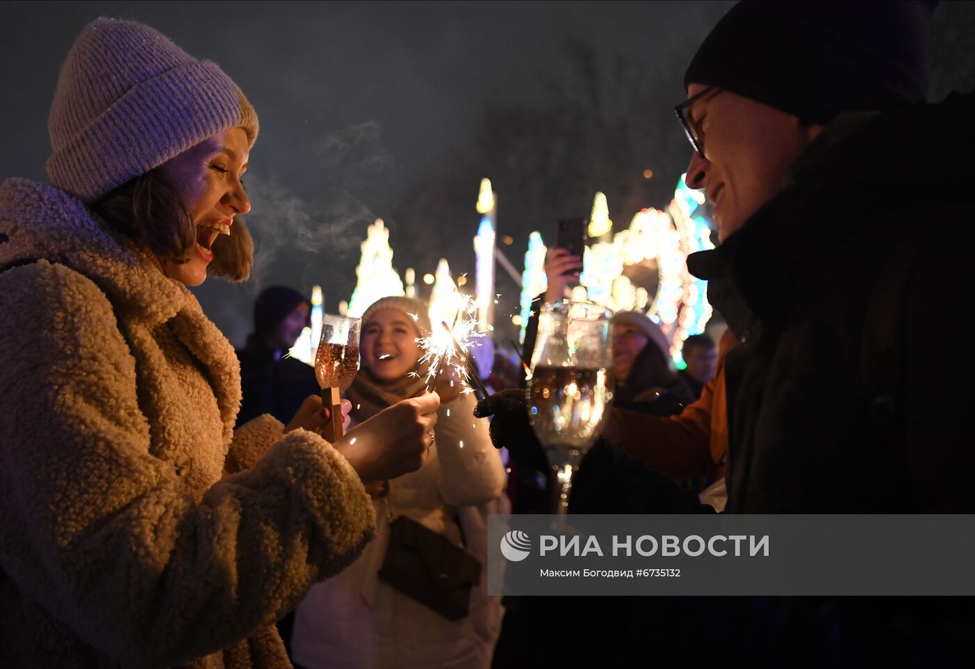 Празднование Нового года в регионах России