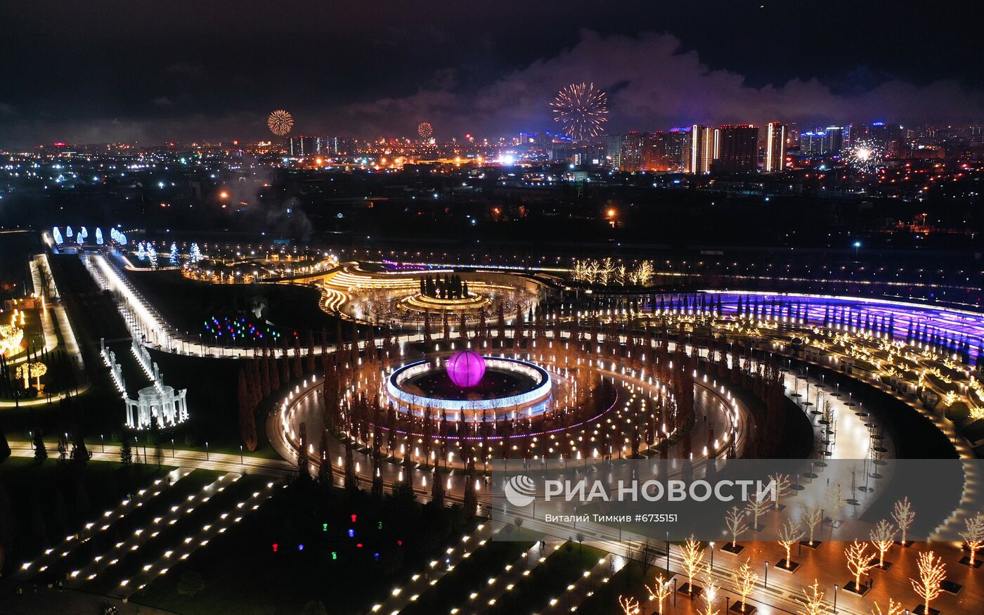 Празднование Нового года в регионах России