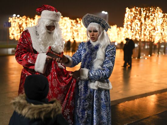 Празднование Нового года в регионах России