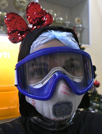 Работа ковид-госпиталя в новогоднюю ночь в Красноярске