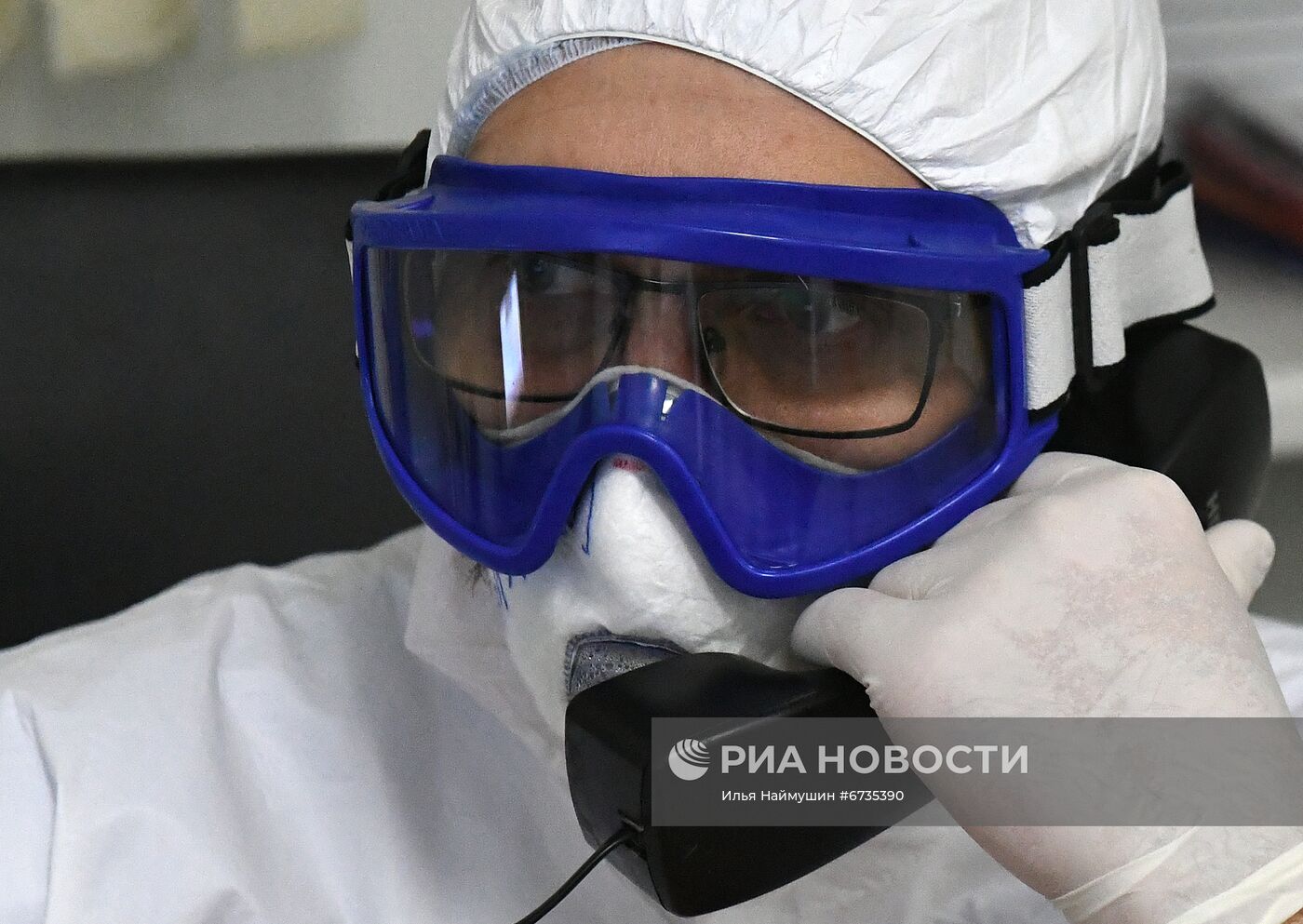 Работа ковид-госпиталя в новогоднюю ночь в Красноярске