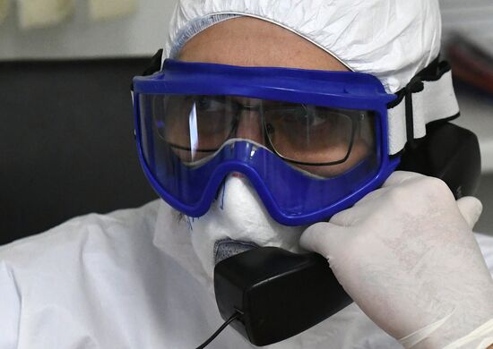 Работа ковид-госпиталя в новогоднюю ночь в Красноярске