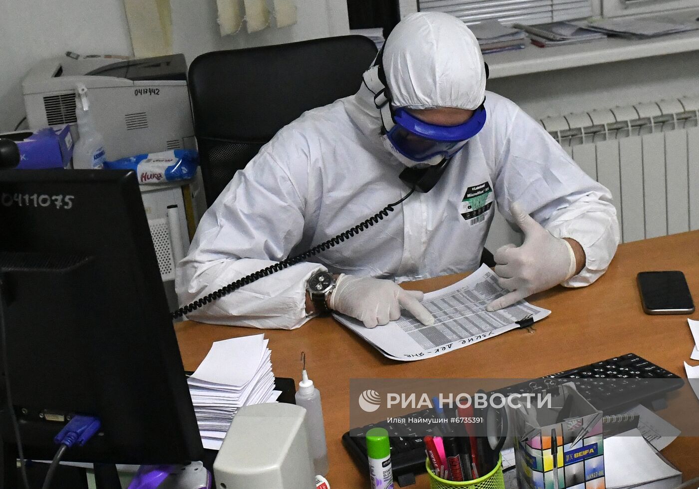 Работа ковид-госпиталя в новогоднюю ночь в Красноярске