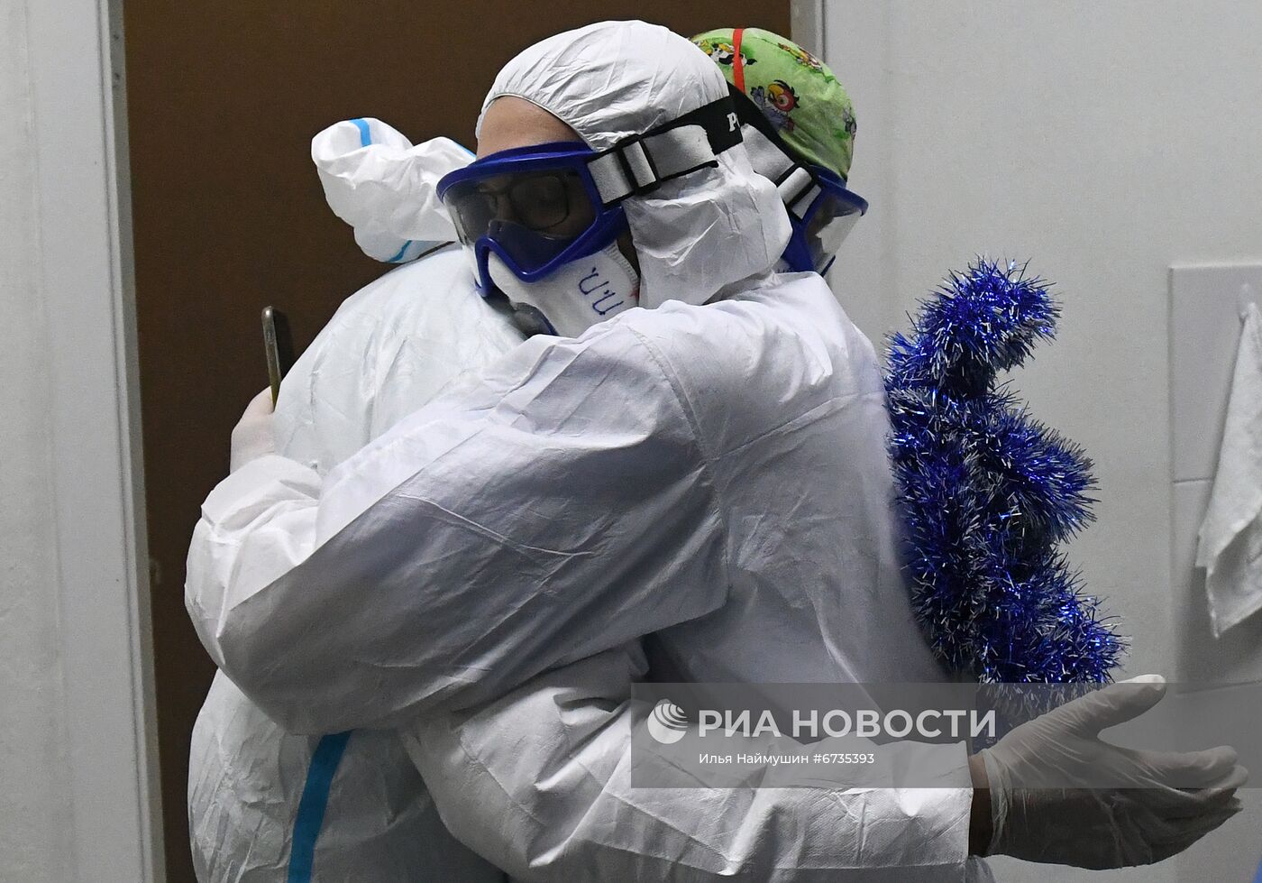 Работа ковид-госпиталя в новогоднюю ночь в Красноярске