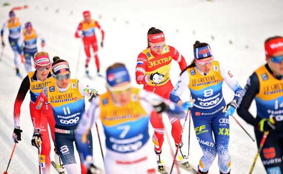 Лыжные гонки. Тур де Ски. Женщины. Масс-старт. Классический стиль