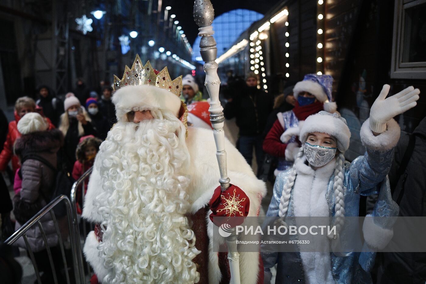 Поезд Деда Мороза в Москве