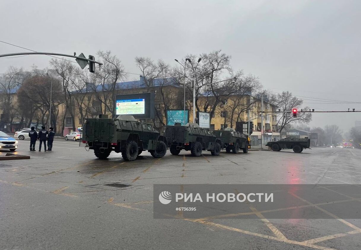 Обстановка в городах Казахстана на фоне протестов