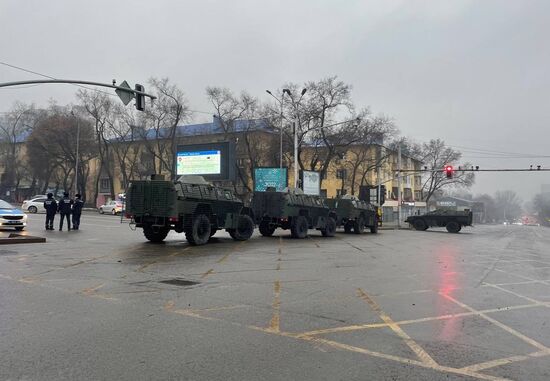 Обстановка в городах Казахстана на фоне протестов