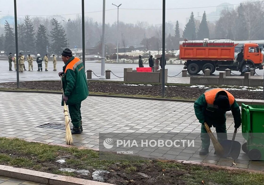 Обстановка в городах Казахстана на фоне протестов