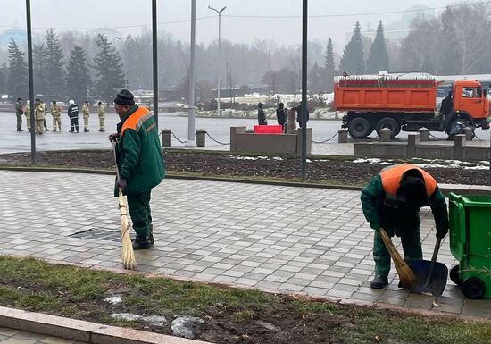 Обстановка в городах Казахстана на фоне протестов